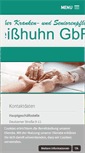 Mobile Screenshot of pflegedienst-weisshuhn.de